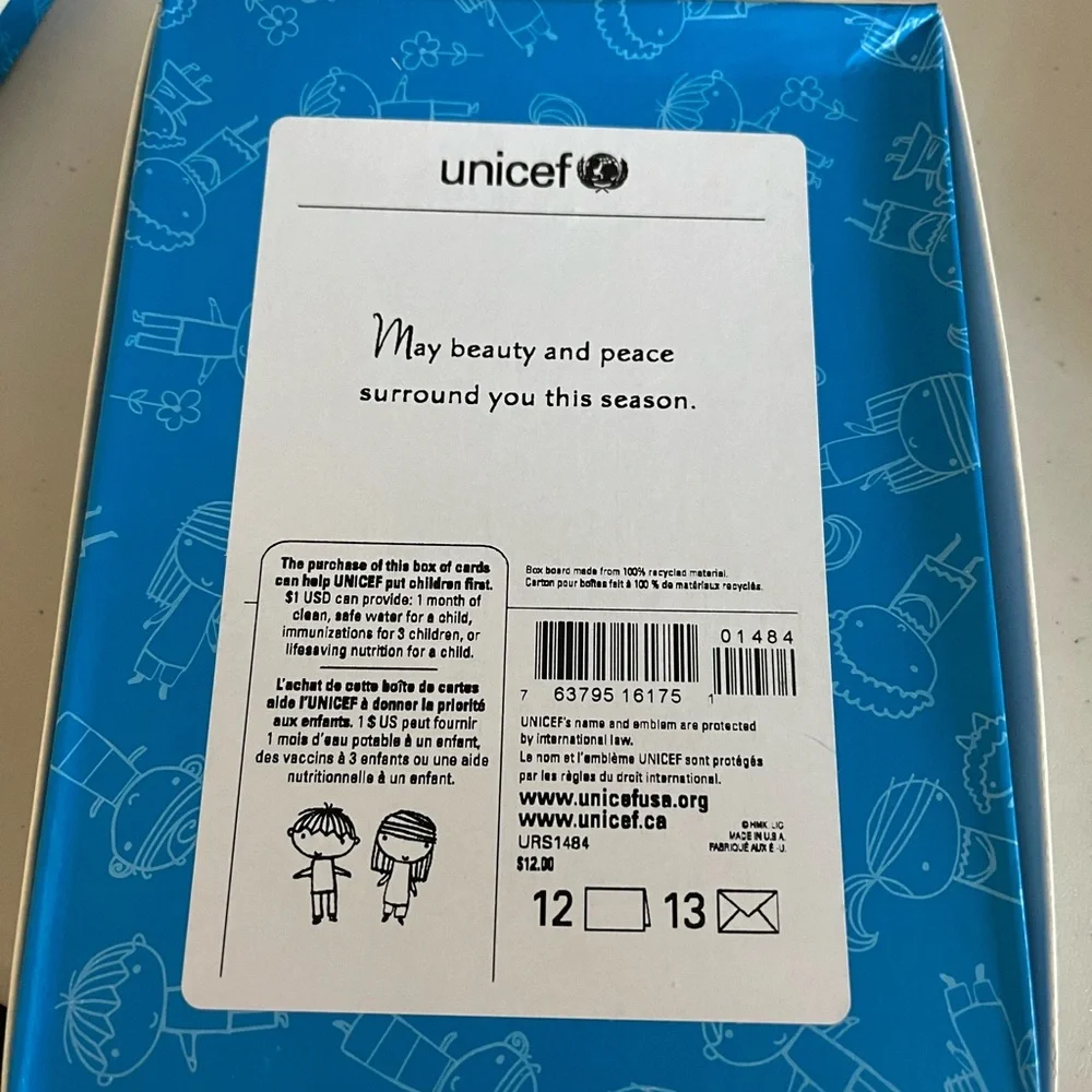 Vintage 12 cards unicef/hallmark. Great condition brand new. Christmas